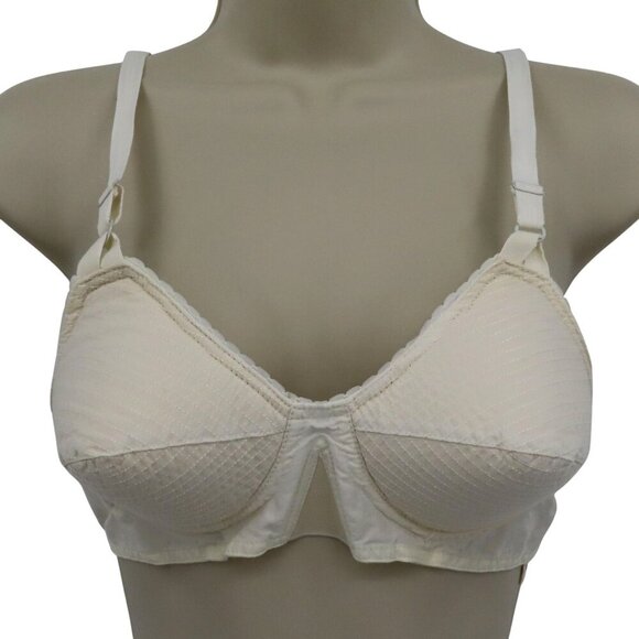 VTG Formfit Rogers Inflation 32B White Padded Cone Bullet Pointy Rockabilly Bra - Picture 1 of 13